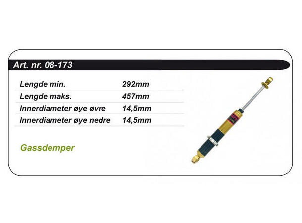 Støtdemper Arctic-Cat Kimpex Gold - Gass 0703-756 2703-224 0703-753 2703-188 